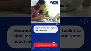 Java Abstract class | Abstract class in java | OOPs in Java | Java Class | BITA Academy