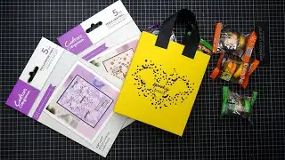 Handmade Treat Bag with Inlaid Design Tutorial ft. Crafter's Companion Confetti Dies!
