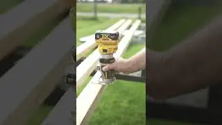 DEWALT DCW600 with chamfer bit 