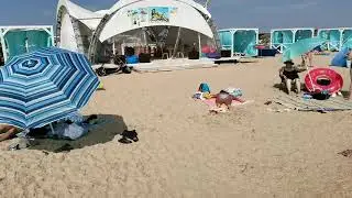 Обзор моря и пляжа Волейград в Витязево!