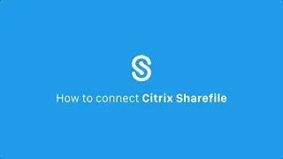 Cloudtenna | Link your Citrix Sharefile Account