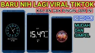 CARA MENAMPILKAN JAM DI HP ANDROID | JAM WALLPAPER | JAM HANDPHONE | LAGI VIRAL TIKTOK