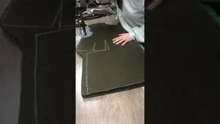 Раскрой ткани сабельным ножом
