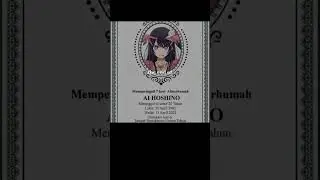 Buku yasin Ai Hoshino (Oshi No Ko) 