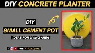 How To Make Cement Pots | Cement Craft Ideas  | DIY Planters | DIY