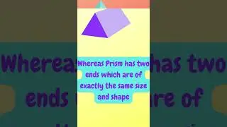 Prism vs Pyramid #difference #shorts