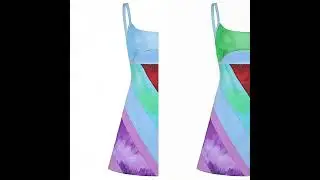 13 Going On 30 Inspired Color Block Cut Out Short Dress