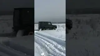 уаз по снегу