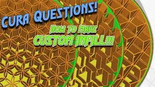 How to make Custom 3d printer infill in CURA SLICER!
