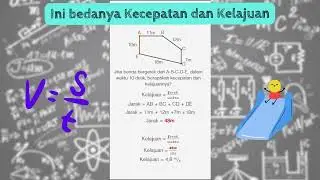 Masih Bingung Bedanya Kecepatan dan Kelajuan? Cek Video ini yuk