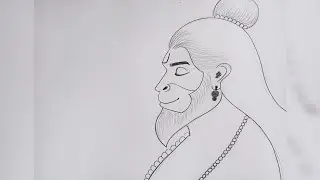 Bajrangbali drawing|Easy Hanuman drawing|Chitra| Simple Hanuman Ji drawing for kids #hanuman