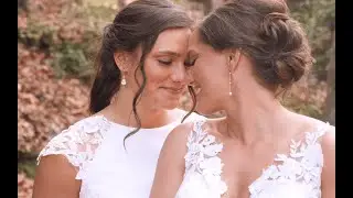 Lesbian Wedding at Red Wagon Farm🌿💍 Cassandra & Alecia’s Love Story 