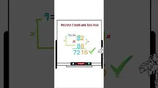 MULTIPLY TWO DIGITS NUMBERS WITH THIS TRICK 