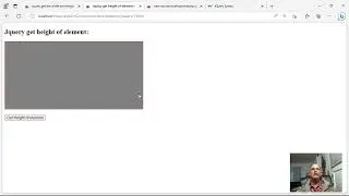 Jquery get height of element on button click