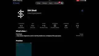 Apple IPAD: How to Install Ish shell  (Linux Terminal) from App Store