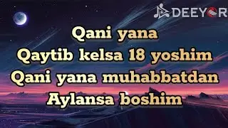 Qani yana qaytib kelsa 18 yoshim | KARAOKE | TEXT | #premyera #trent #instagram #shorts