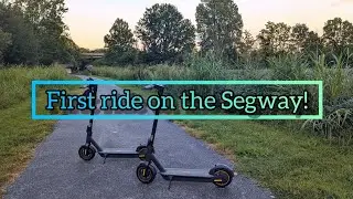 First Ride 🛴 | Electric Scooter | Segway Ninebot Max
