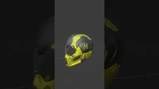 Sci-Fi Helmet Design (Sneak Peek) | Zbrush x Blender  #3dmodeling #blender3d  #scifi