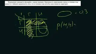 4 Помещение освещается фонарём с двумя лампами