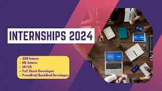 Internship opportunities 2024