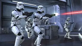 Galactic Empire Assault on Rebel Ship - Star Wars Force Unleashed 2 NPC Wars