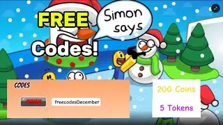 *FREE CODES!* Silly Simon Say Codes On Roblox l December 2025! l