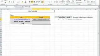 Excel Basic Trim Tutorial for Beginners