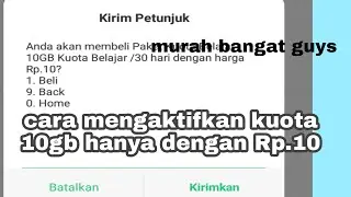 CARA MENGAKTIFKAN KUOTA MURAH 10GB HANYA DENGAN RP. 10 NO APLIKASI