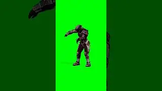 Robot dances mechanical dance with green screen #greenscreen #shorts