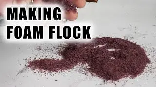 Making Foam Flock for wargaming and railway terrain