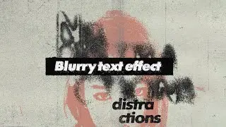 Blurry Grainy Text Effect in Adobe Photoshop