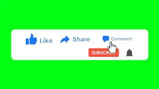 Free Youtube Like,Share and Comment Animation Green Screen Video Full Hd