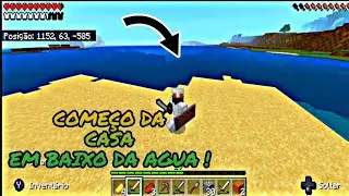 ENCONTRAMOS A OCEANO, COMEÇO DA CASA EM BAIXO DA AGUA MINECRAFT P.E