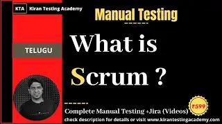 [ TELUGU ] - Overview Agile and Scrum Development , introduction to Scrum Development for testers