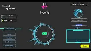 Hoofle Assistant demo | Python voice assistant with GUI | Quick demo