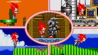 Fire Sonic [Sonic 2 hacks ~ Full Game Gameplay]
