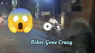 Crazy Biker in front of a Truck #surendranagar #dashcam #qubo #driving #india #crazy #hd #accidente