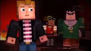 MinecraftStoryMode конец 1 эпизода не наезжай на Лукоса Аксель