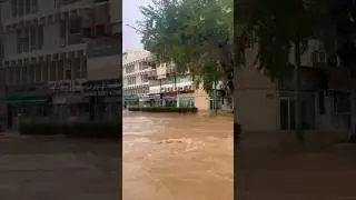 AL AIN TOWN CENTRE FLOOD #alain #heavyrain #uae