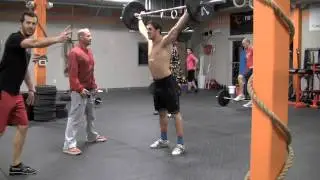 Rising Crossfit Coach David vs Bob Time in Randy with Handicap