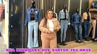 Calça mom |Wide leg e jaquetas jeans até 60 no Brás