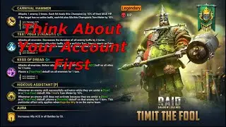 Think Before You Skip Timit Dont Be A Fool Raid Shadow Legends