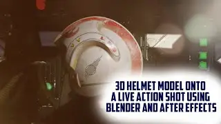 Putting a 3D helmet onto a live action actor using Blender and After Effects.