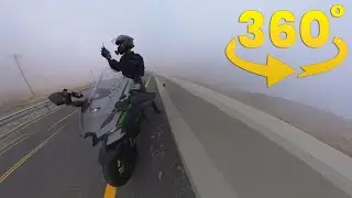 Winter Group Ride In Crazy FOG [4K 360° VR Video]