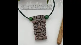 Make a double sided pendant with polymer clay