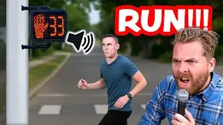 Crosswalk Speaker Screams at People!