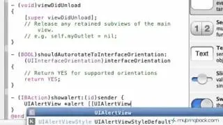 Learn Xcode 4 2 Tutorial iOS iPad iPhone 1 11 UIAlertView pt2