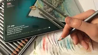 Derwent Graphitint Demonstration and Review Tinted Graphite Pencils