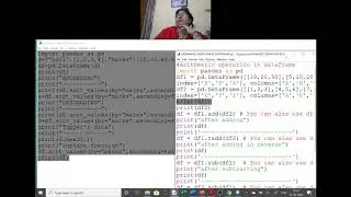 arithmetic operation in dataframe |12 informatics practices