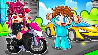 Motorcycle Rider Has a CRUSH on Me in Roblox Driving Empire